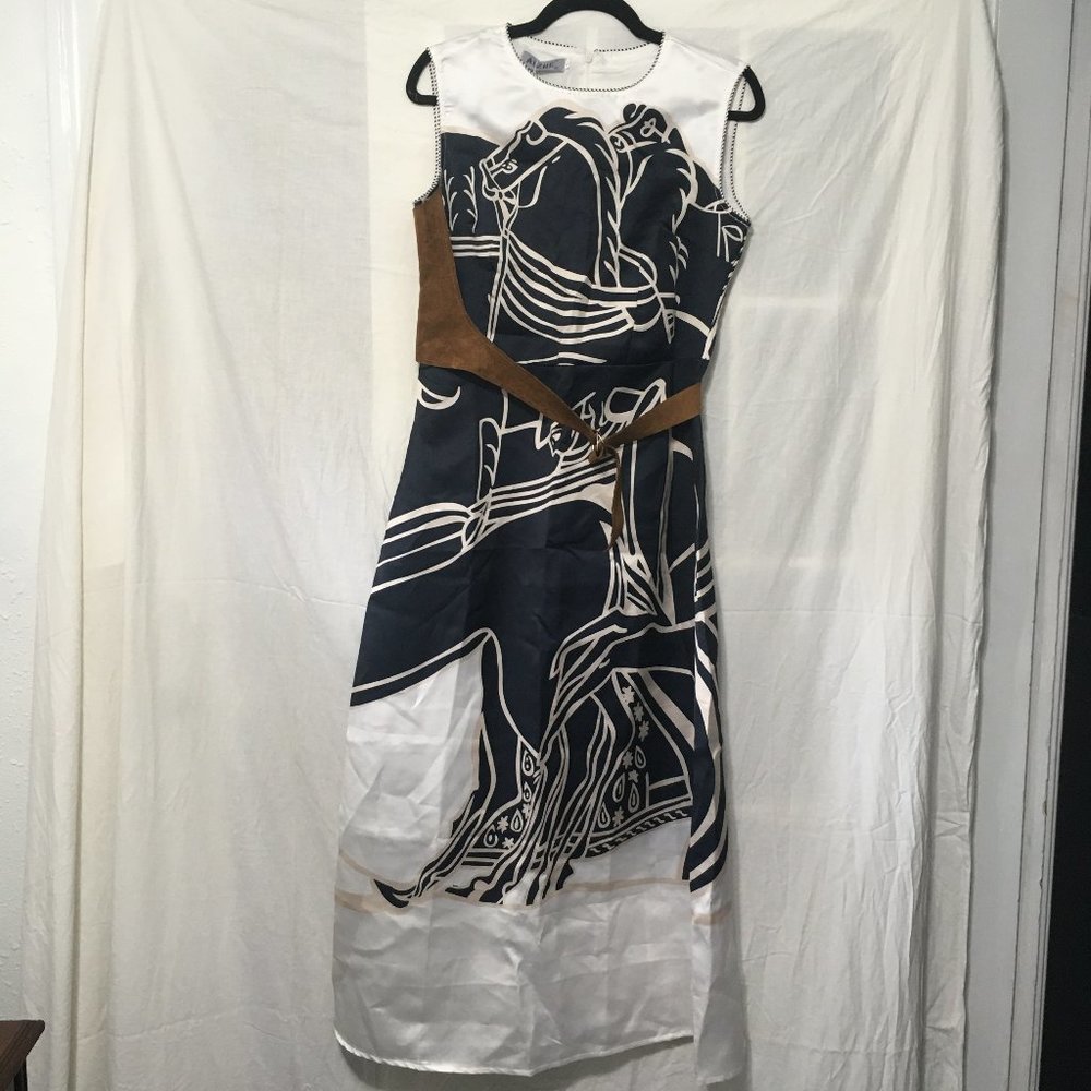 Aizhe Coeur de Vague Navy Equestrian Dress NWT